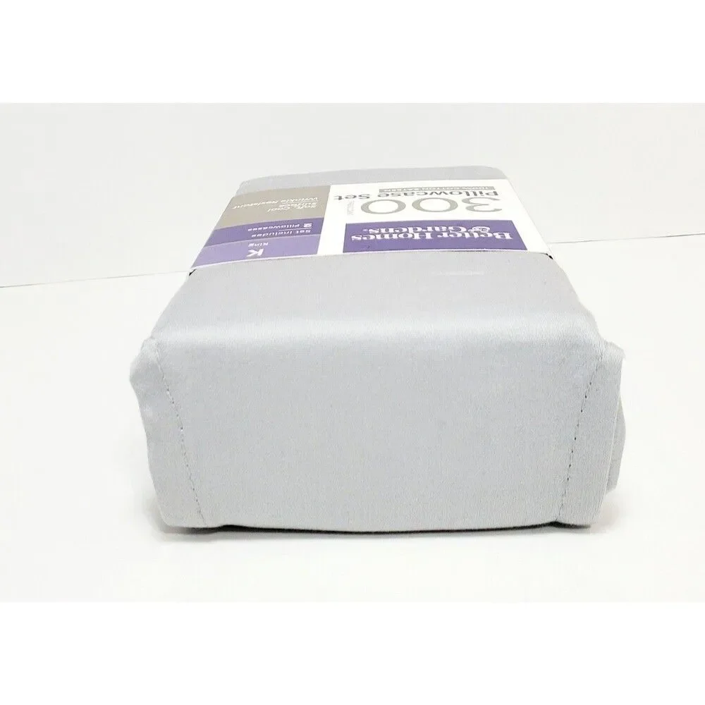Better Homes & Gardens King Pillowcase Set 100% Cotton 300 Thread Count New